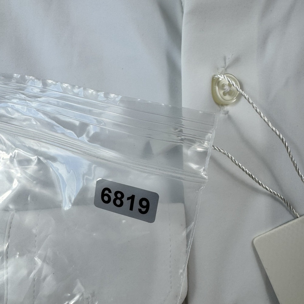 Collars & Co. Solid White Performance L/S Men's B… - image 7